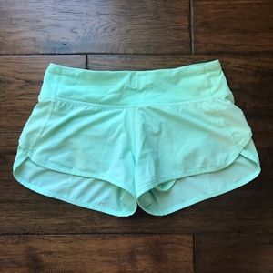 Teal LuLu Lemon shorts